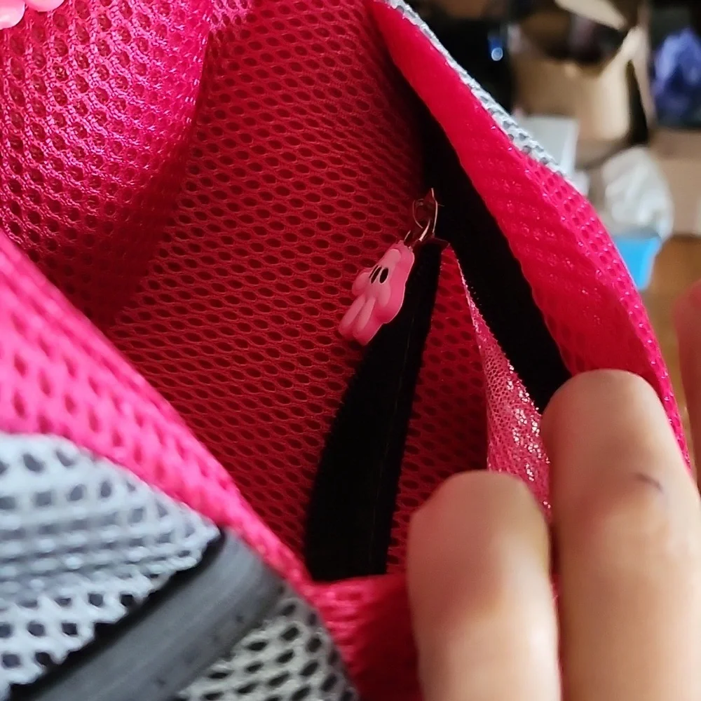 SPORT Pet Carrier Back/Front Pack Pink/Gray/Black SIZE: MEDIUM